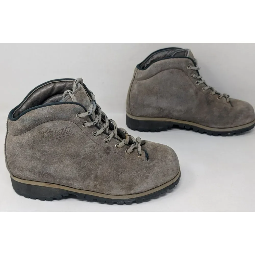 Vintage  Pivetta DMC‎ Suede Leather Hiking Boots Men's Size 6.5 M Italian Italy